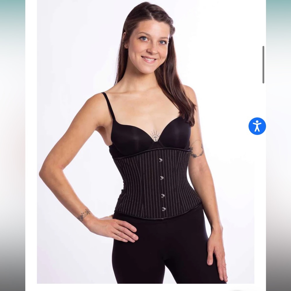 *USED* Orchard Corset Pinstripe